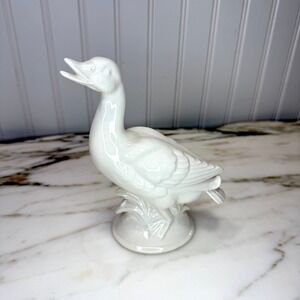 Vintage Porcelain Goose Duck Figurine Made in Japan Farmhouse Decor
